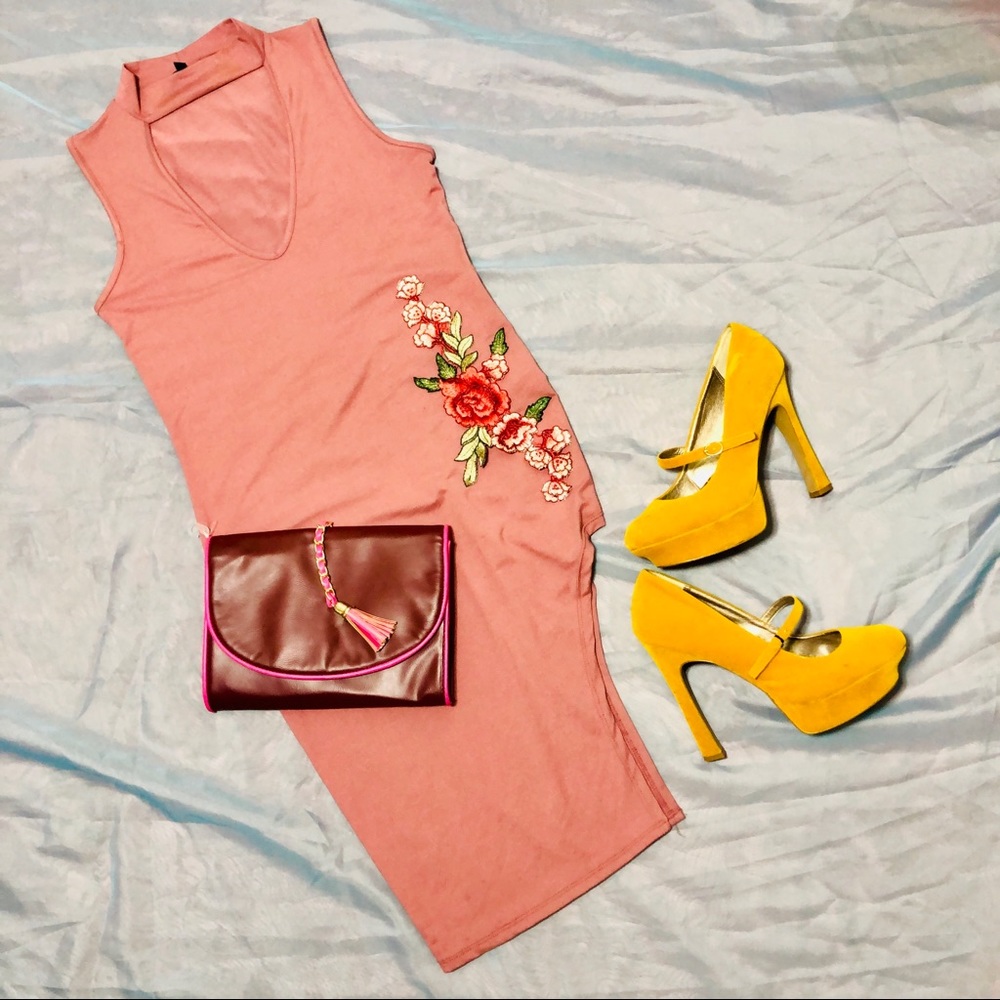 Pink Rose Dress